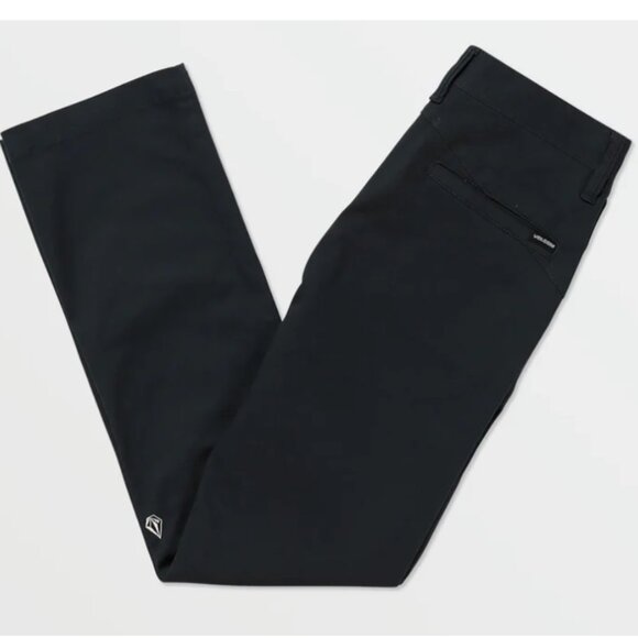 Volcom-Navy Blue Modern fit chino pant - Youth size 28 (XL) - Picture 2 of 6